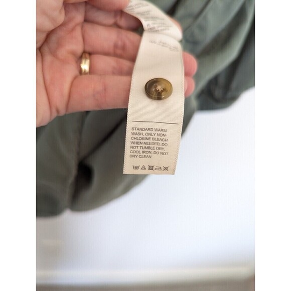 FAT FACE Shirt Dress Women Plus Size 16 Green Harper Cord Pockets Comfort Casual - Picture 10 of 12